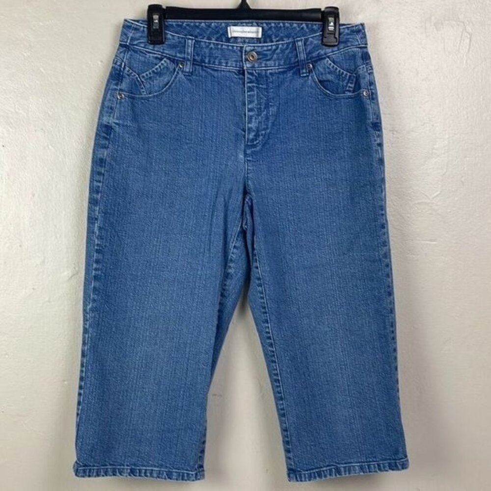 Christopher & Banks Capri Jeans 28x18 Women's 6 stretch cropped coastal mom